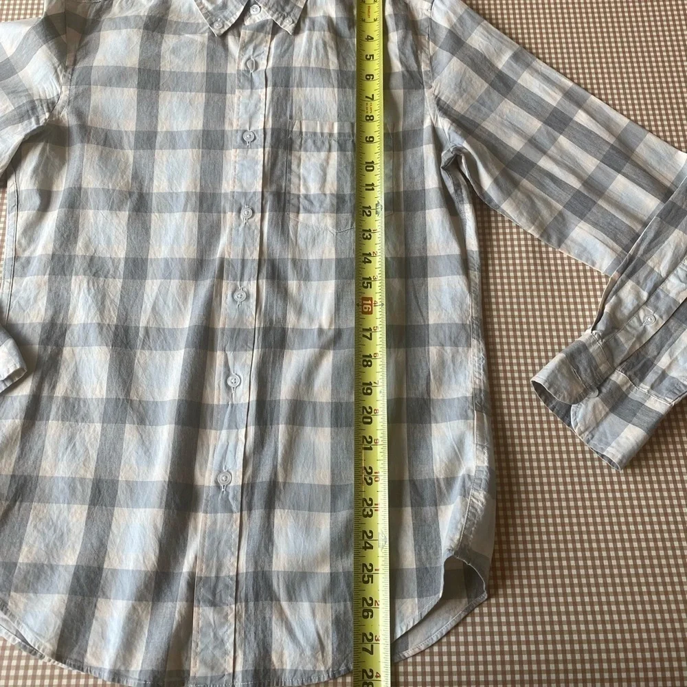 J. Crew Mercantile Plaid button‎ down shirt. Size Small